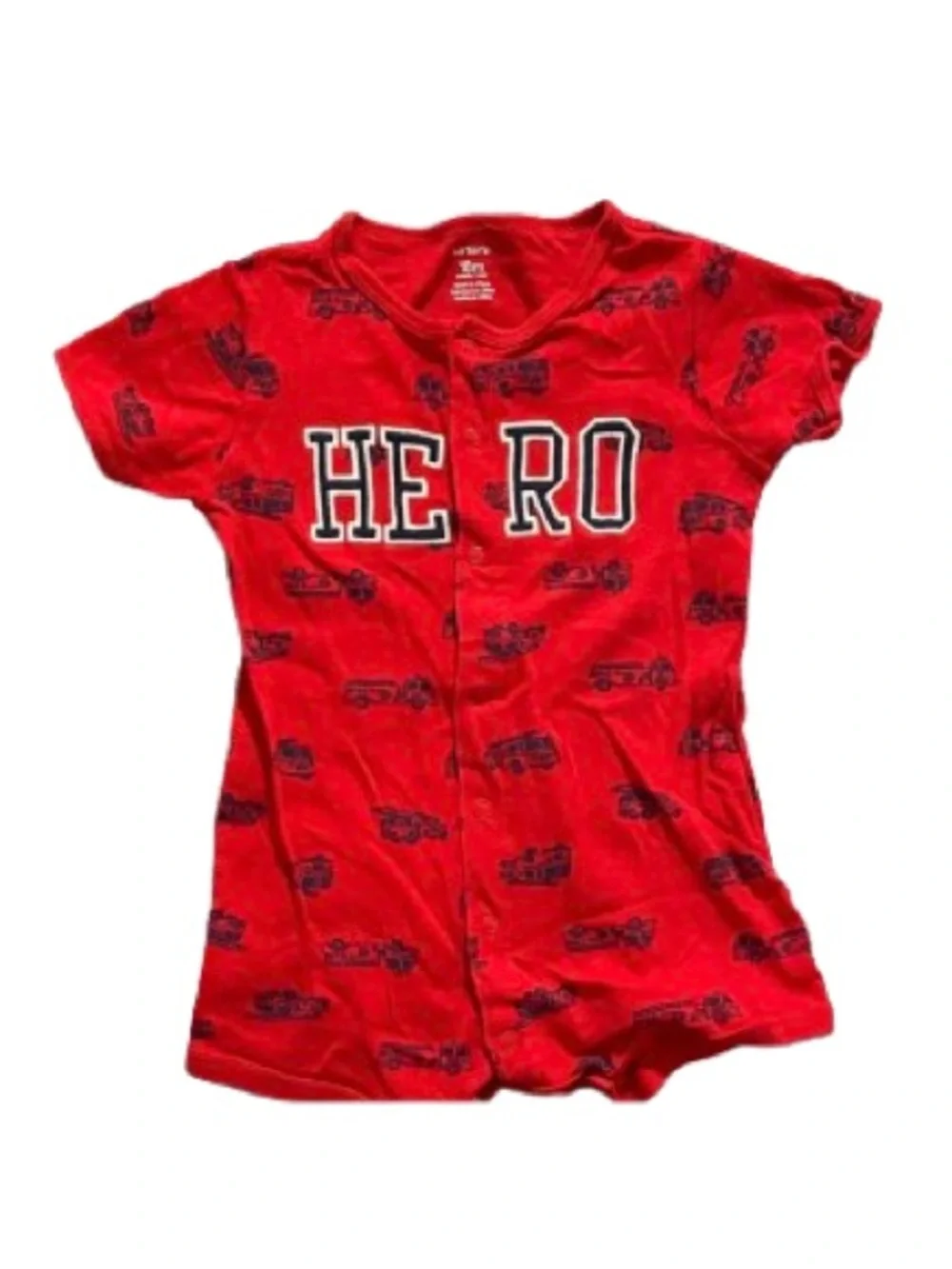 Carter's Boys Romper Red Hero Size 18 Month